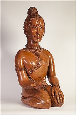 'Pymander (Shepard of Men)' 1976, kneeling figure