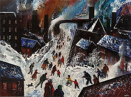'Struggling Through The Snow to Work in Those 'Dark Satanic Mills' (A Tribute to William Blake)'