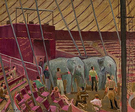 Elephants in the circus by Alexandre de Spengler - Auction record, sale price, and art valuation. Compare with similar artists and explore comparable artworks.