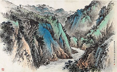 Sample artwork by Chuanzhang Guo (1912 - 1990), known for painting - View similar artists and auction records