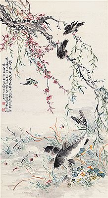 Peach Blossom and Fish