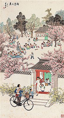 Street in the Morning by Shufang Xiao - Auction record, sale price, and art valuation. Compare with similar artists and explore comparable artworks.