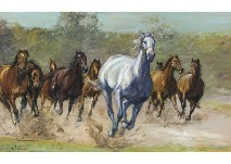 Sample artwork by Sojin Nakahata (Born 1912), known for landscape painting - View similar artists and auction records