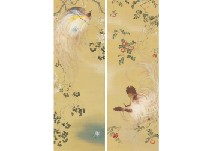 Beautiful Day Phoenix (a pair of scrolls) by Koyo Ishizaki - Auction record, sale price, and art valuation. Compare with similar artists and explore comparable artworks.