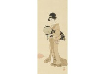 Woman with lamp