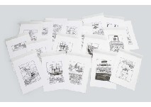 Original Illustrations (a set of 18)