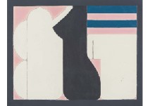 The disposition of pink to the connection of parody jug with cup