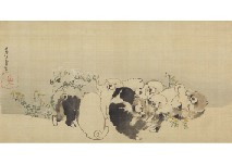 Chrysanthemum and Dogs by Nagazawa Rosetsu - Auction record, sale price, and art valuation. Compare with similar artists and explore comparable artworks.