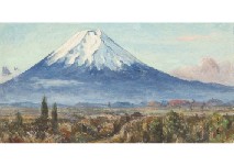 Mt. Fuji at dawn by Toranosuke Takahashi - Auction record, sale price, and art valuation. Compare with similar artists and explore comparable artworks.