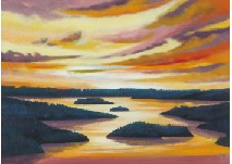 Shining lake by Haruhiko Kawasaki - Auction record, sale price, and art valuation. Compare with similar artists and explore comparable artworks.