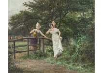 Lady drinking milk