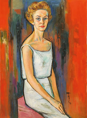 Portrait of Jeannette by De-Jinn Shiy - Auction record, sale price, and art valuation. Compare with similar artists and explore comparable artworks.
