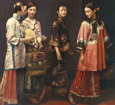 Beauties on Promenade (Estimate on Request) by Yifei Chen - Auction record, sale price, and art valuation. Compare with similar artists and explore comparable artworks.
