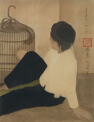Enfant à l'oiseau (Child with Bird) by Phan Chanh Nguyen - Auction record, sale price, and art valuation. Compare with similar artists and explore comparable artworks.