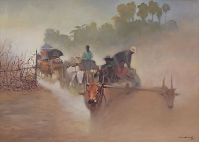 Sample artwork by Wae Aung Min (Born 1960), known for painting - View similar artists and auction records