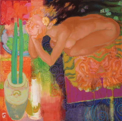 Scarlet Glory upon Midnight Blooms by Teng Nee Cheong - Auction record, sale price, and art valuation. Compare with similar artists and explore comparable artworks.