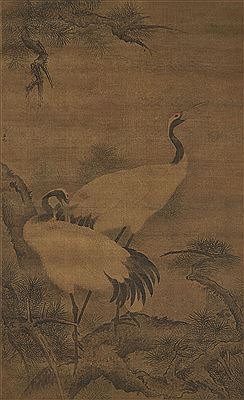 Cranes on Pine