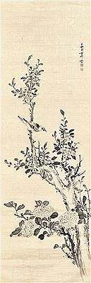 Bird on Flowering Branch by Ji Fang - Auction record, sale price, and art valuation. Compare with similar artists and explore comparable artworks.
