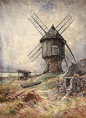 Le moulin à Saint Briac, 1895