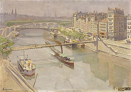 Vue sur la Saône à Lyon
