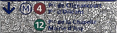 Ligne 412 by Poes - Auction record, sale price, and art valuation. Compare with similar artists and explore comparable artworks.