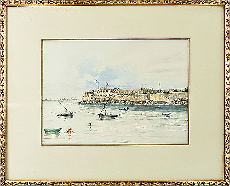 "Cidadella de Cascaes" (The citadel of Cascais) by Enrique Casanovas Y Astorza - Auction record, sale price, and art valuation. Compare with similar artists and explore comparable artworks.