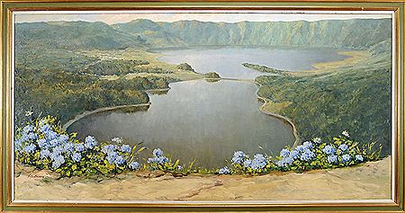 View of the Seven Cities Lagoon in the Island of São Miguel, Azores