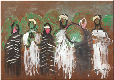 AHOUACH, VERS 1959 by Hassan el Glaoui - Auction record, sale price, and art valuation. Compare with similar artists and explore comparable artworks.