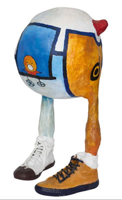 Sample artwork by Abdelkrim Ouazzani (Born 1954), known for painting, sculpture, visual poetry, and mixed-media installations - View similar artists and auction records