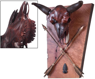 Sample artwork by Thomas Milo Dean (21st Century), known for carved wood wildlife sculpture - View similar artists and auction records