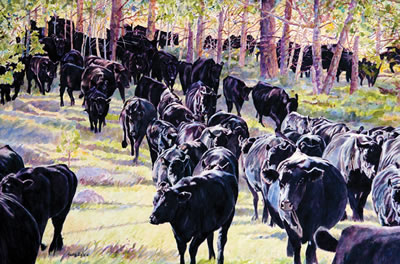 Moving Down from the Hill Country by Kathy Sigle - Auction record, sale price, and art valuation. Compare with similar artists and explore comparable artworks.