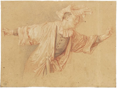 Study for Scaramouche, his arms outstretched