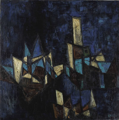 Sample artwork by Hari Ambados Gade (1917 - 2001), known for painting - View similar artists and auction records