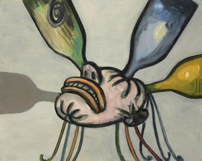 Head with Bottles