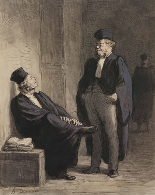 Conversations d’avocats (Deux avocats) by Honore Daumier - Auction record, sale price, and art valuation. Compare with similar artists and explore comparable artworks.