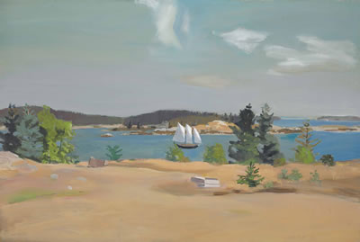 The Schooner II by Fairfield Porter - Auction record, sale price, and art valuation. Compare with similar artists and explore comparable artworks.