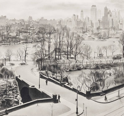 View of Central Park by Charles Sheeler - Auction record, sale price, and art valuation. Compare with similar artists and explore comparable artworks.