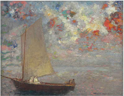 La barque aux deux femmes blanches