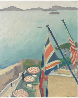 Terrasse aux drapeaux, Hôtel de la Réserve