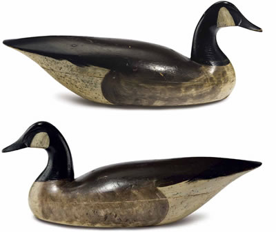 RARE HOLLOW-CARVED CANADA GOOSE