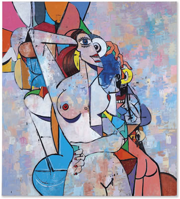 George Condo biographical photo