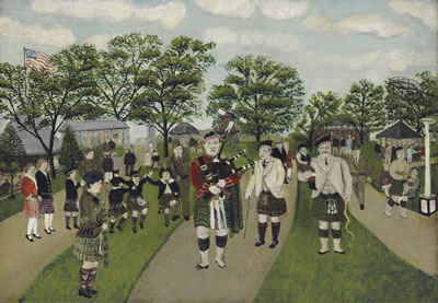 Sample artwork by John Kane (1860 - 1934), known for naive landscape, genre, portrait - View similar artists and auction records