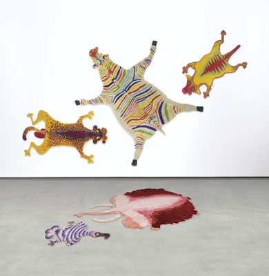 Taz-Been & Cheetah Hayworth & La Brea Brad Pitt & Quasidodo & Fruit Stripe (5 works) by Haas Brothers - Auction record, sale price, and art valuation. Compare with similar artists and explore comparable artworks.