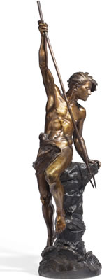 Pêcheur au harpon (Fisher with harpoon) by Ernest Justin Ferrand - Auction record, sale price, and art valuation. Compare with similar artists and explore comparable artworks.