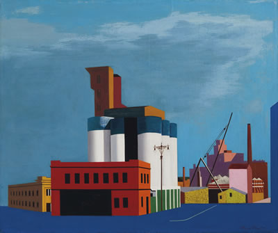 Sample artwork by Francis Criss (1901 - 1973), known for precise urbanscape, genre, surreal - View similar artists and auction records