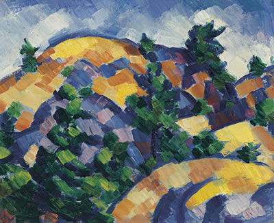 Sample artwork by Andrew Dasburg (1887 - 1979), known for modernist landscape, portrait and still-life painting - View similar artists and auction records