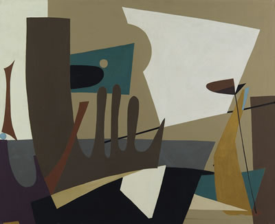 Ancient Sea Song by Esphyr Slobodkina - Auction record, sale price, and art valuation. Compare with similar artists and explore comparable artworks.