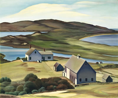 Farm on Martha's Vineyard by Edna Reindel - Auction record, sale price, and art valuation. Compare with similar artists and explore comparable artworks.