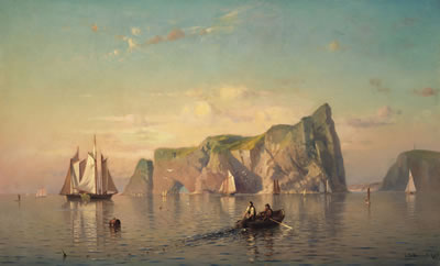Sample artwork by Lemuel Eldred (1848 - 1921), known for marine, landscape, etcher - View similar artists and auction records