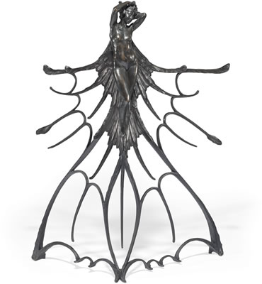 A RARE AND IMPORTANT ‘FEMME AILÉE’ SCULPTURE, 1900 by Rene Jules Lalique - Auction record, sale price, and art valuation. Compare with similar artists and explore comparable artworks.